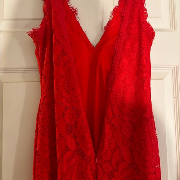 Red Lace Long Dress - Picture 6 of 9